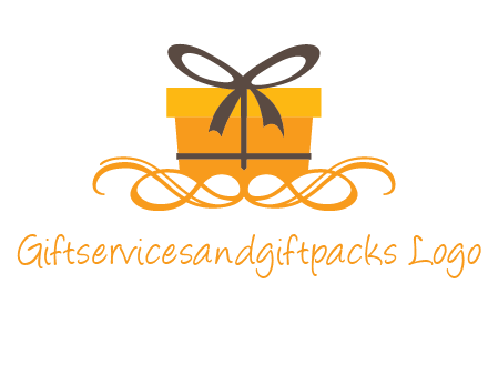 elegant gift box logo