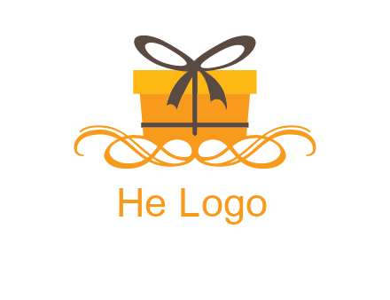 elegant gift box logo