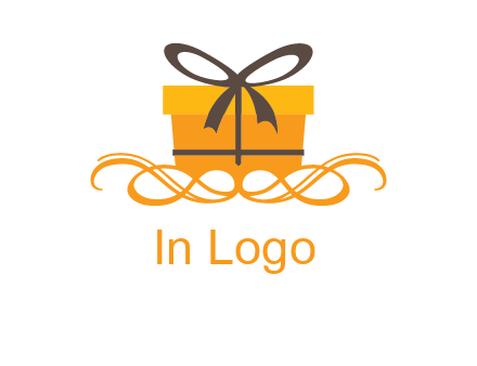 elegant gift box logo