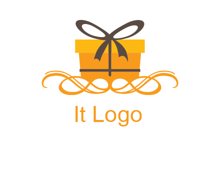 elegant gift box logo