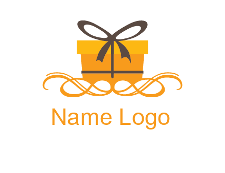 elegant gift box logo