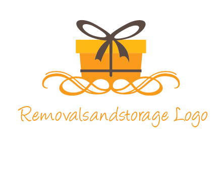 elegant gift box logo