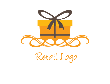 elegant gift box logo