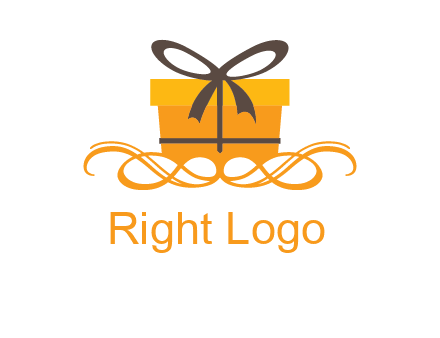 elegant gift box logo