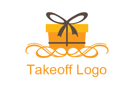 elegant gift box logo