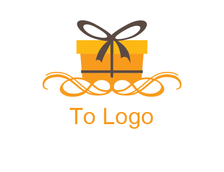 elegant gift box logo
