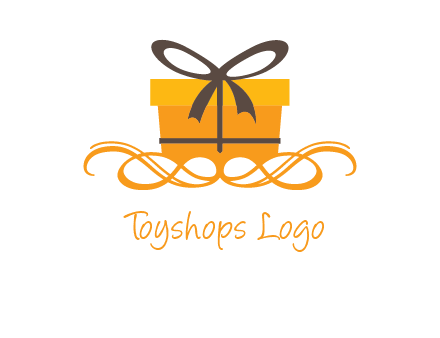 elegant gift box logo