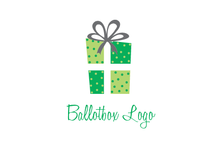 polka dots present logo