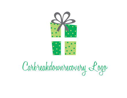 polka dots present logo