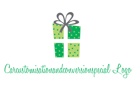 polka dots present logo
