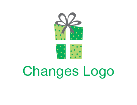 polka dots present logo