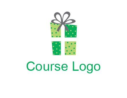 polka dots present logo