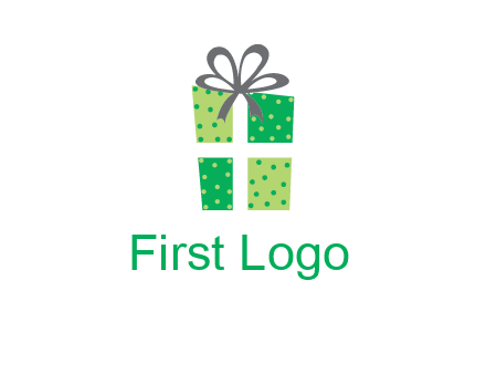 polka dots present logo