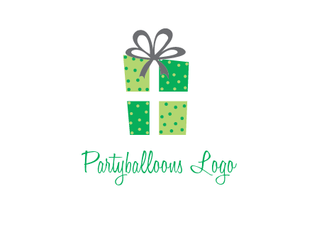 polka dots present logo