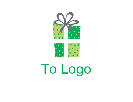 polka dots present logo