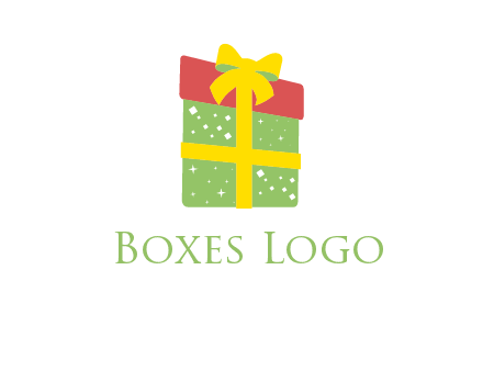 wrapped gift box logo
