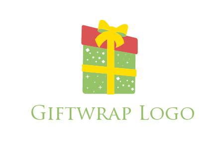 wrapped gift box logo