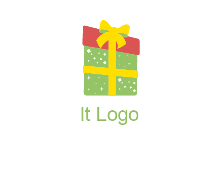 wrapped gift box logo