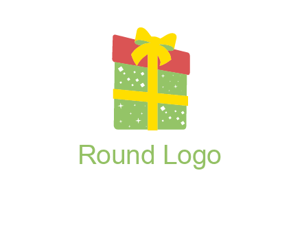 wrapped gift box logo