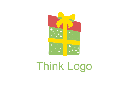 wrapped gift box logo