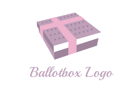 books wrapped with ribbon logo