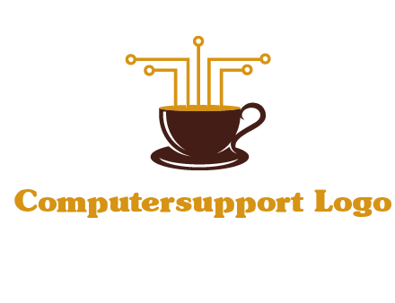 cyber coffee logo