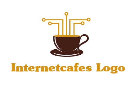 cyber coffee logo