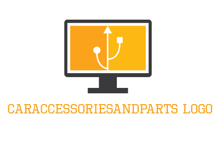 usb sign in computer logo