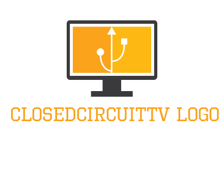 usb sign in computer logo