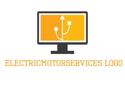 usb sign in computer logo