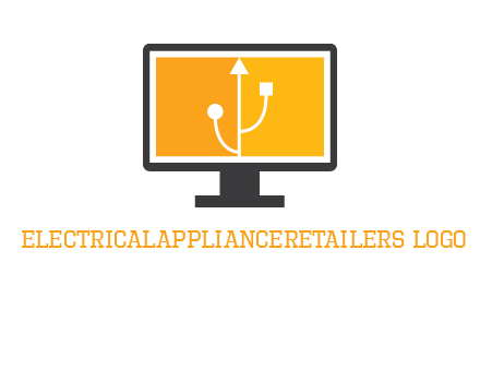 usb sign in computer logo