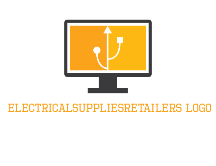 usb sign in computer logo