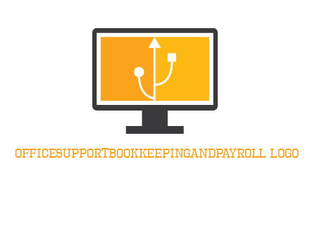 usb sign in computer logo