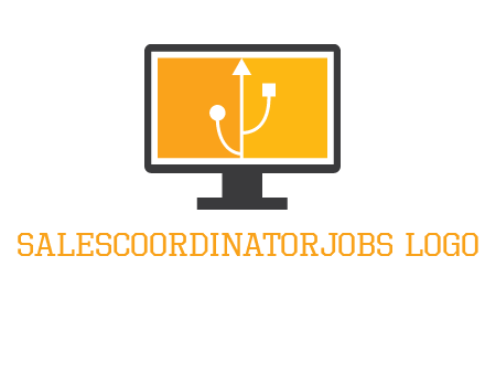 usb sign in computer logo
