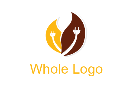 plugs in centre of leaves logo