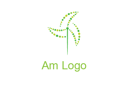 circles creating windmill logo