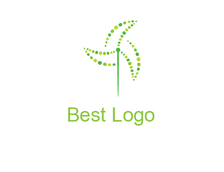 circles creating windmill logo