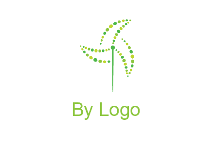 circles creating windmill logo