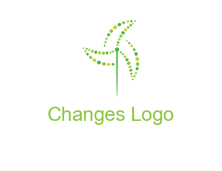 circles creating windmill logo