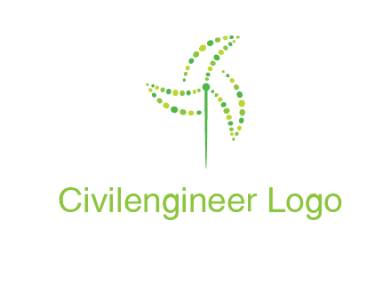 circles creating windmill logo