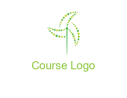 circles creating windmill logo