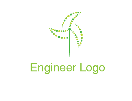 circles creating windmill logo