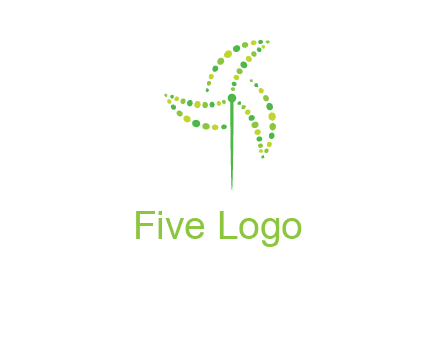 circles creating windmill logo