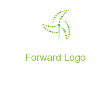 circles creating windmill logo
