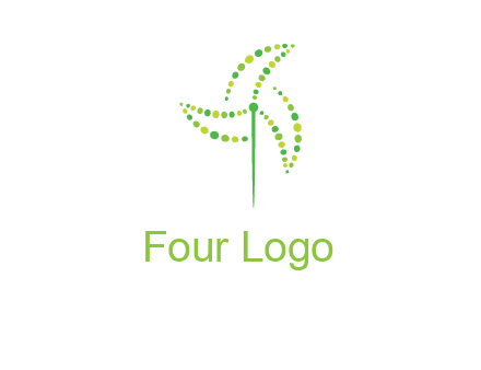 circles creating windmill logo