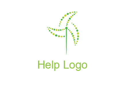 circles creating windmill logo