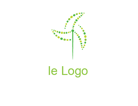 circles creating windmill logo
