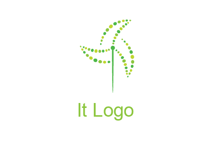 circles creating windmill logo