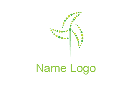 circles creating windmill logo