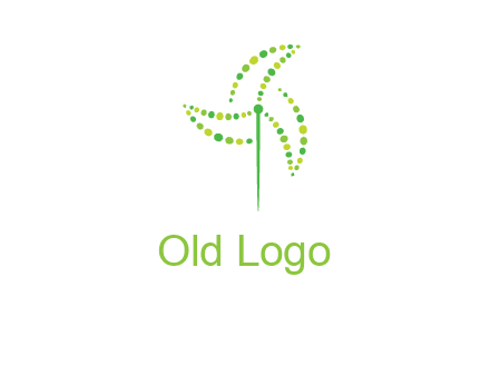 circles creating windmill logo